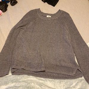 Grey knit sweater
